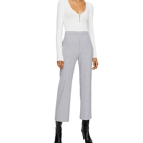 Wilfred Kick Flare Gingham Pants Size 8 - Picture 1 of 13